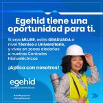 EGEHID oferta 100 plazas de trabajo para mujeres técnicas e ingenieras