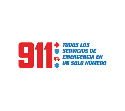 Logo del 911, todos los servicios de emergencia en un solo número